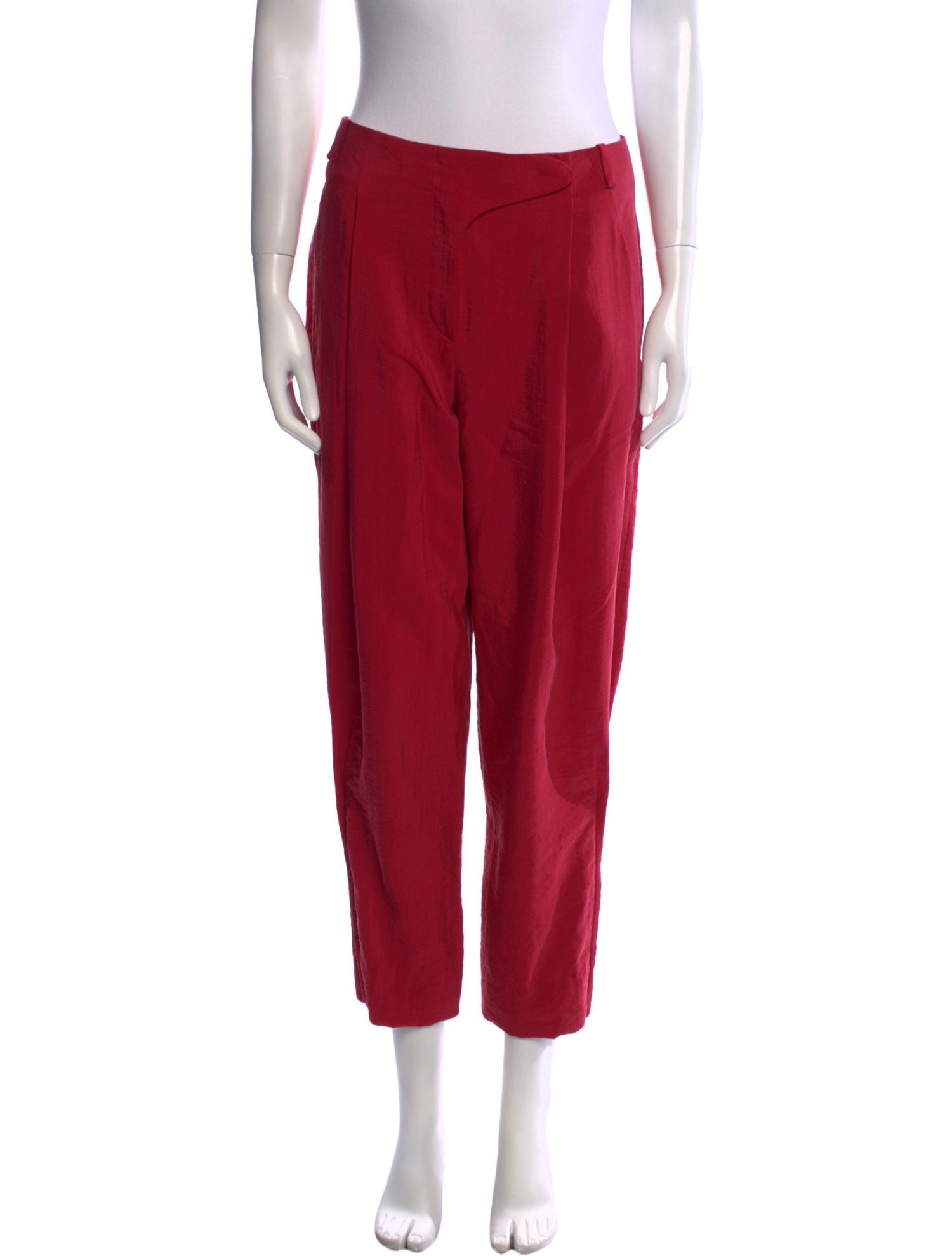 Giorgio Armani Silk Straight Leg Pants