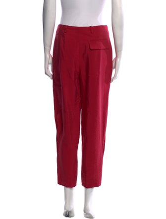 Giorgio Armani Silk Straight Leg Pants