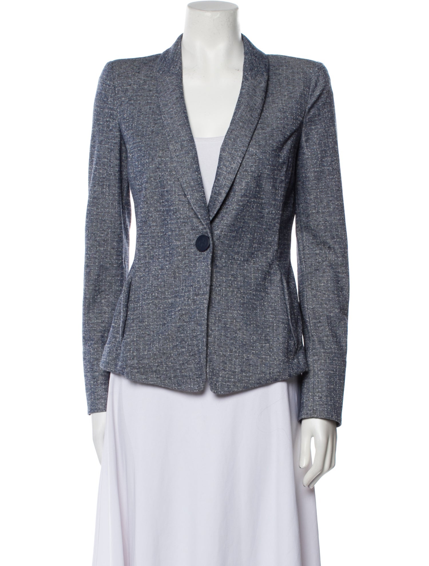 Giorgio Armani Tweed Pattern Blazer