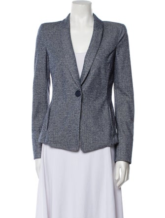 Giorgio Armani Tweed Pattern Blazer
