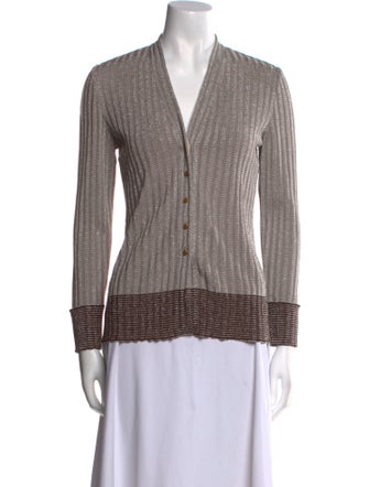 Giorgio Armani Printed V-Neck Top