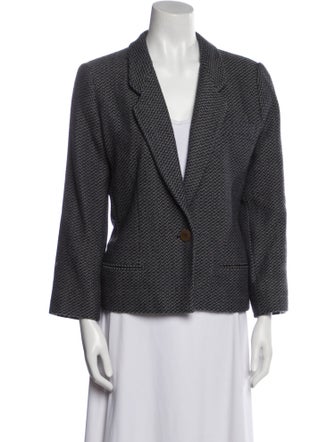 Giorgio Armani Wool Printed Blazer