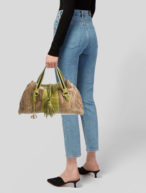 Giorgio Armani Leather Top Handle Bag