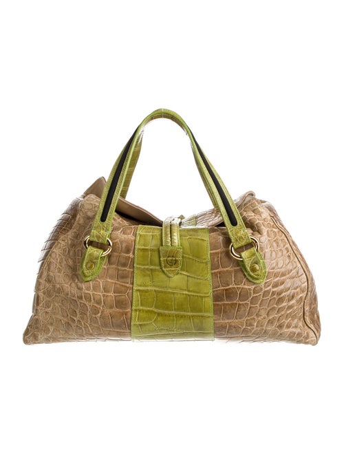 Giorgio Armani Leather Top Handle Bag