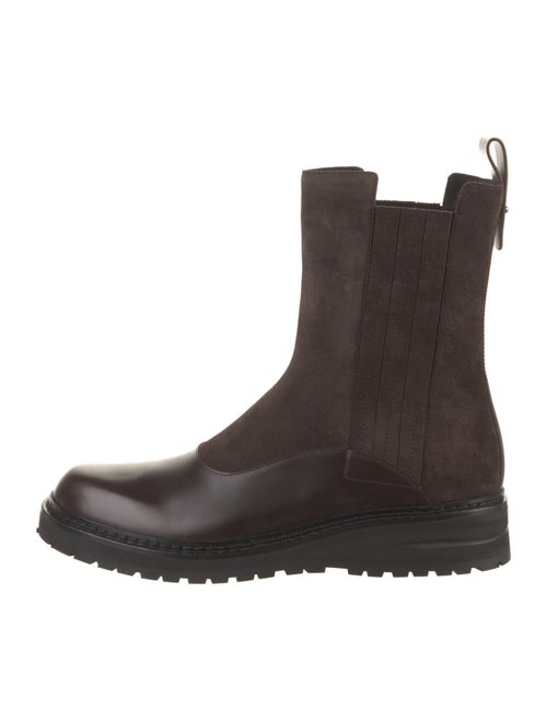 Giorgio Armani Leather Chelsea Boots w/ Tags