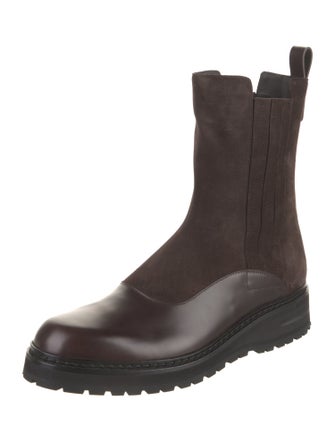 Giorgio Armani Suede Chelsea Boots w/ Tags