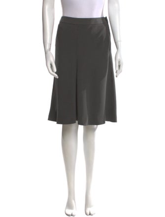 Giorgio Armani Virgin Wool Knee-Length Skirt
