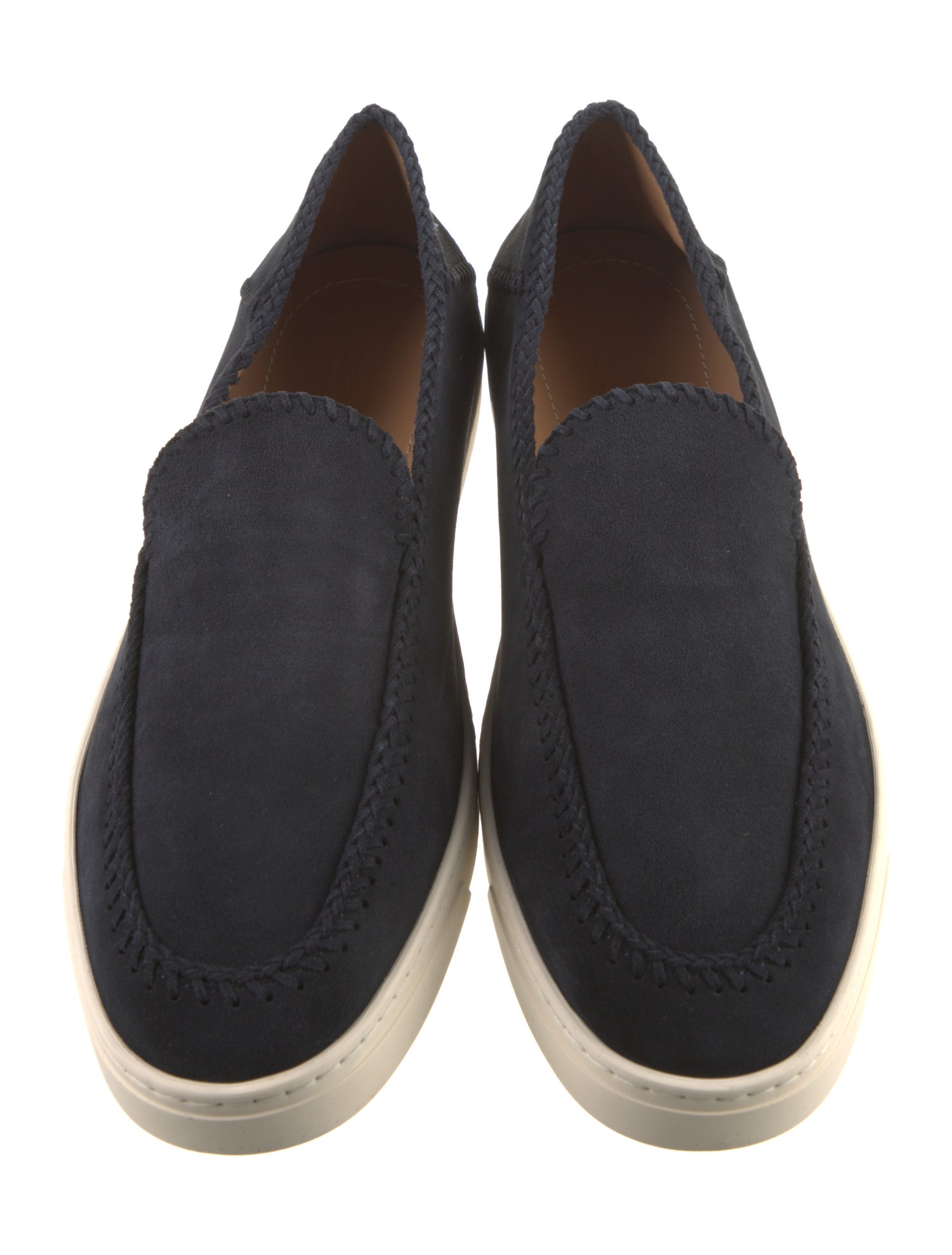 Giorgio Armani Suede Whipstitch Trim Sneakers w/ Tags