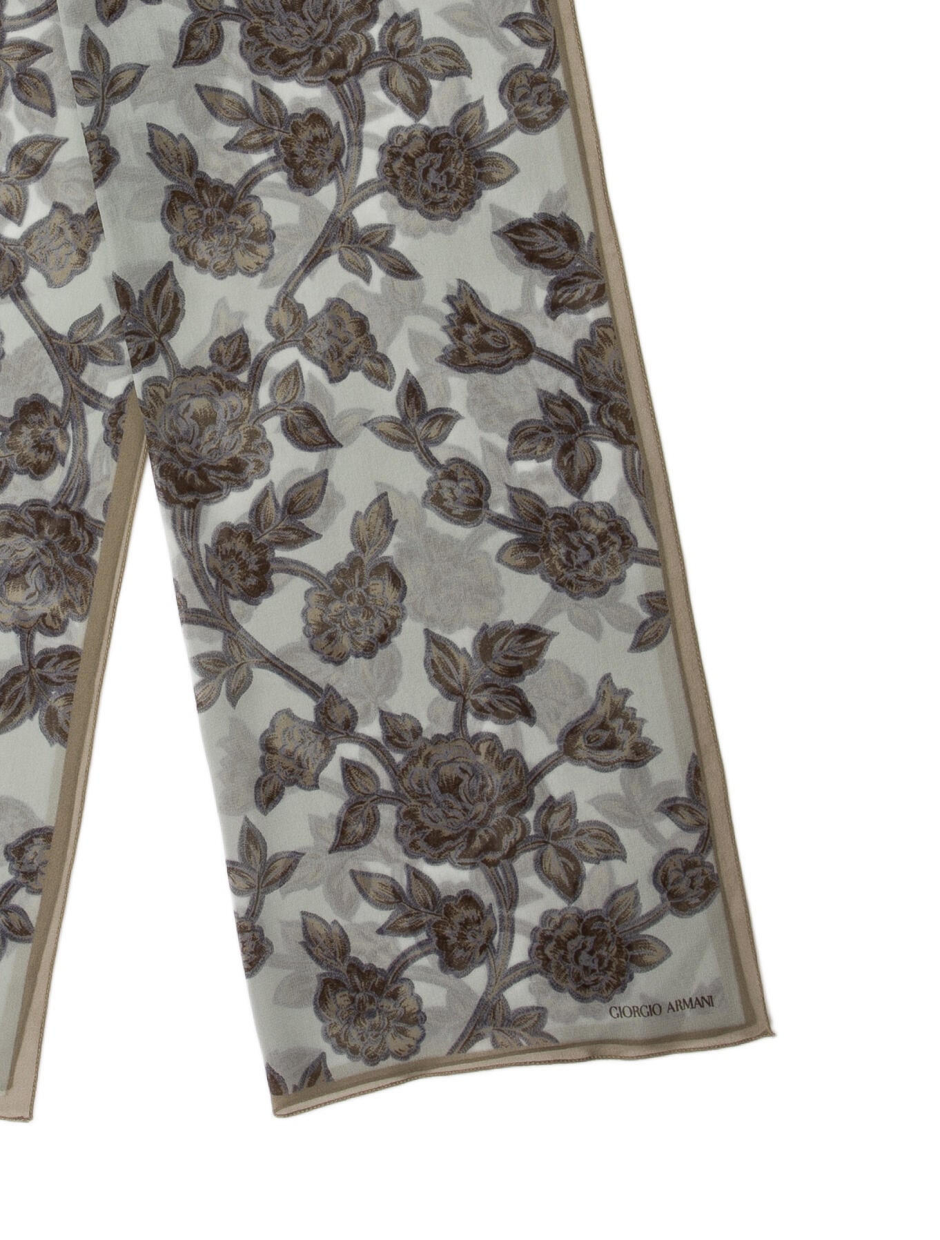 Giorgio Armani Floral Print Scarf