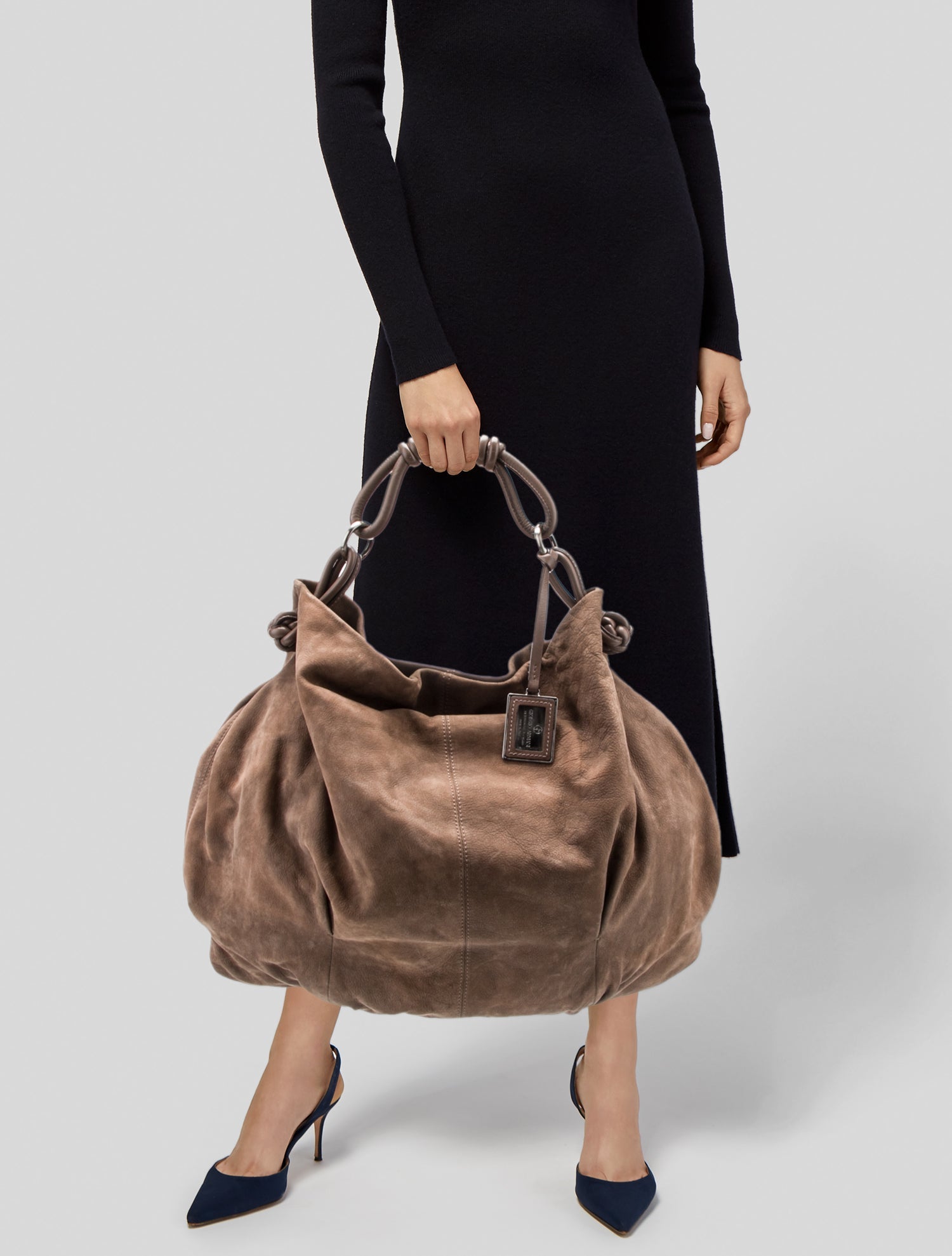 Giorgio Armani Suede Hobo