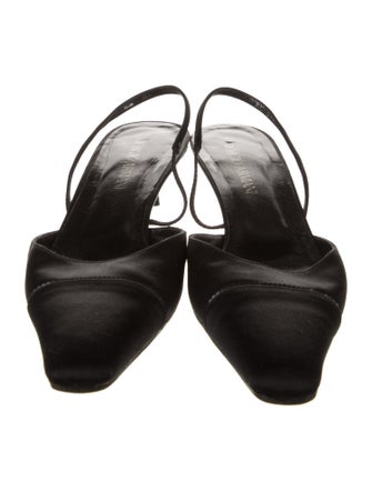 Giorgio Armani Satin Slingback Pumps