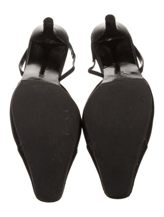 Giorgio Armani Satin Slingback Pumps