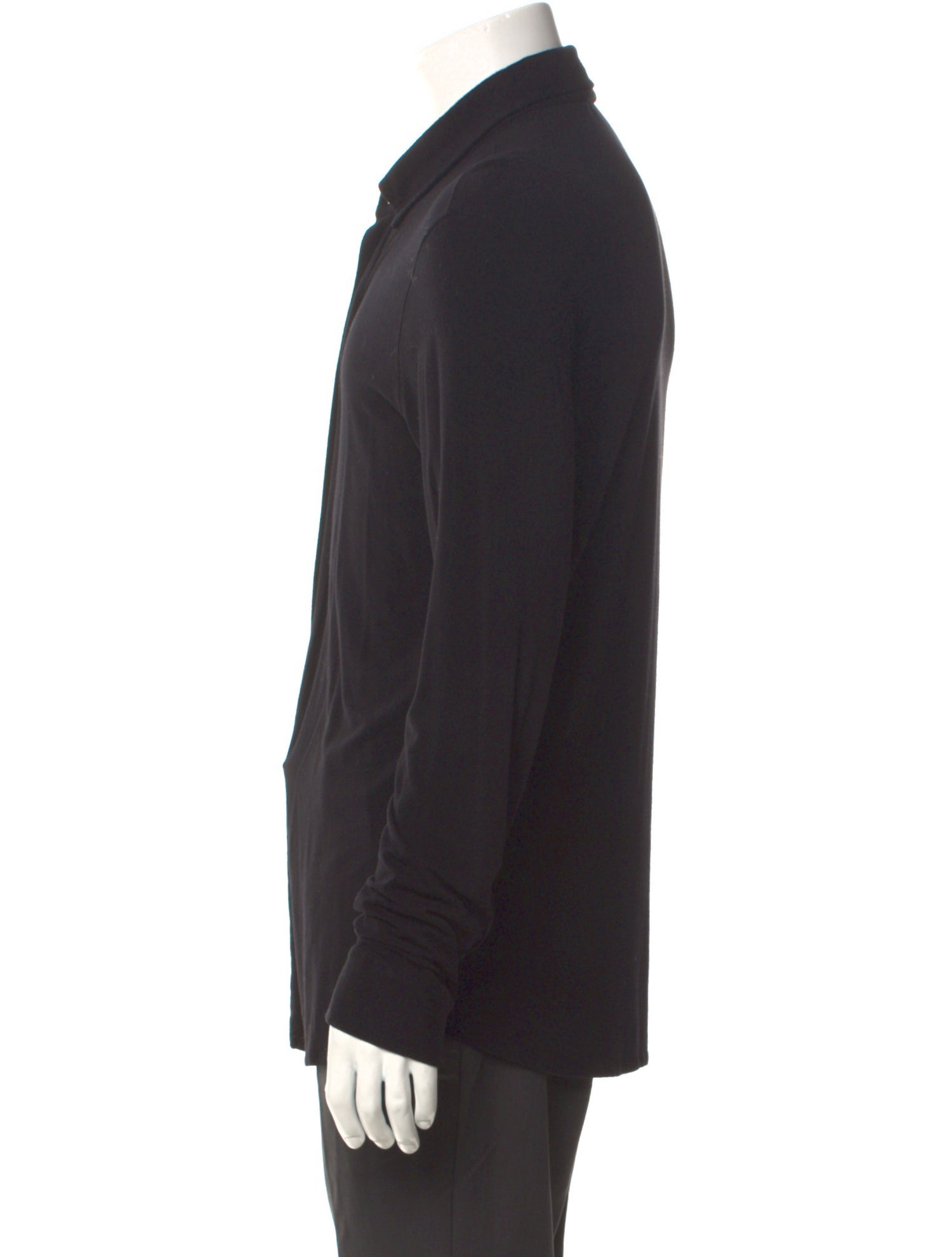 Giorgio Armani Collar Long Sleeve Polo Sweater