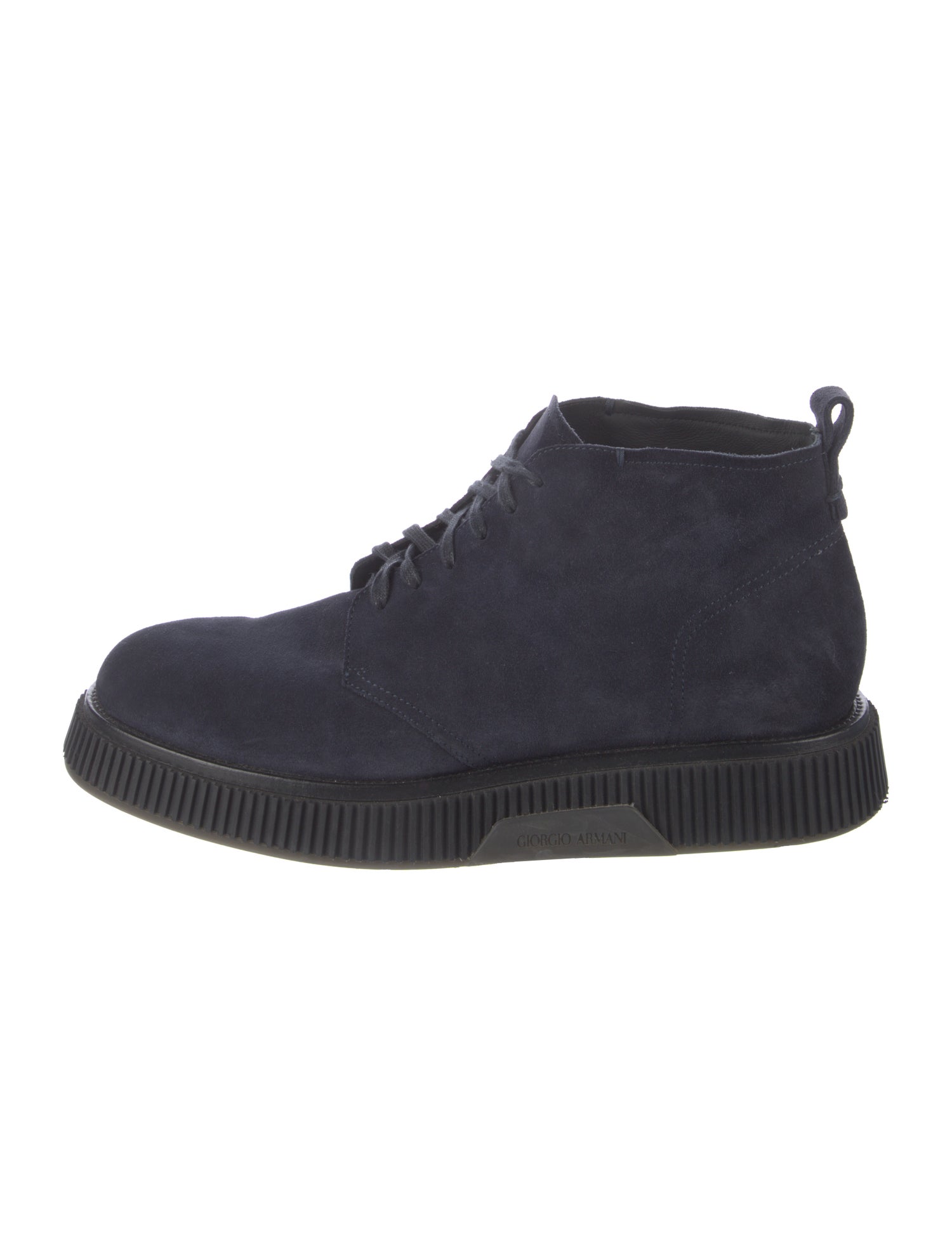 Giorgio Armani Suede Lace-Up Boots