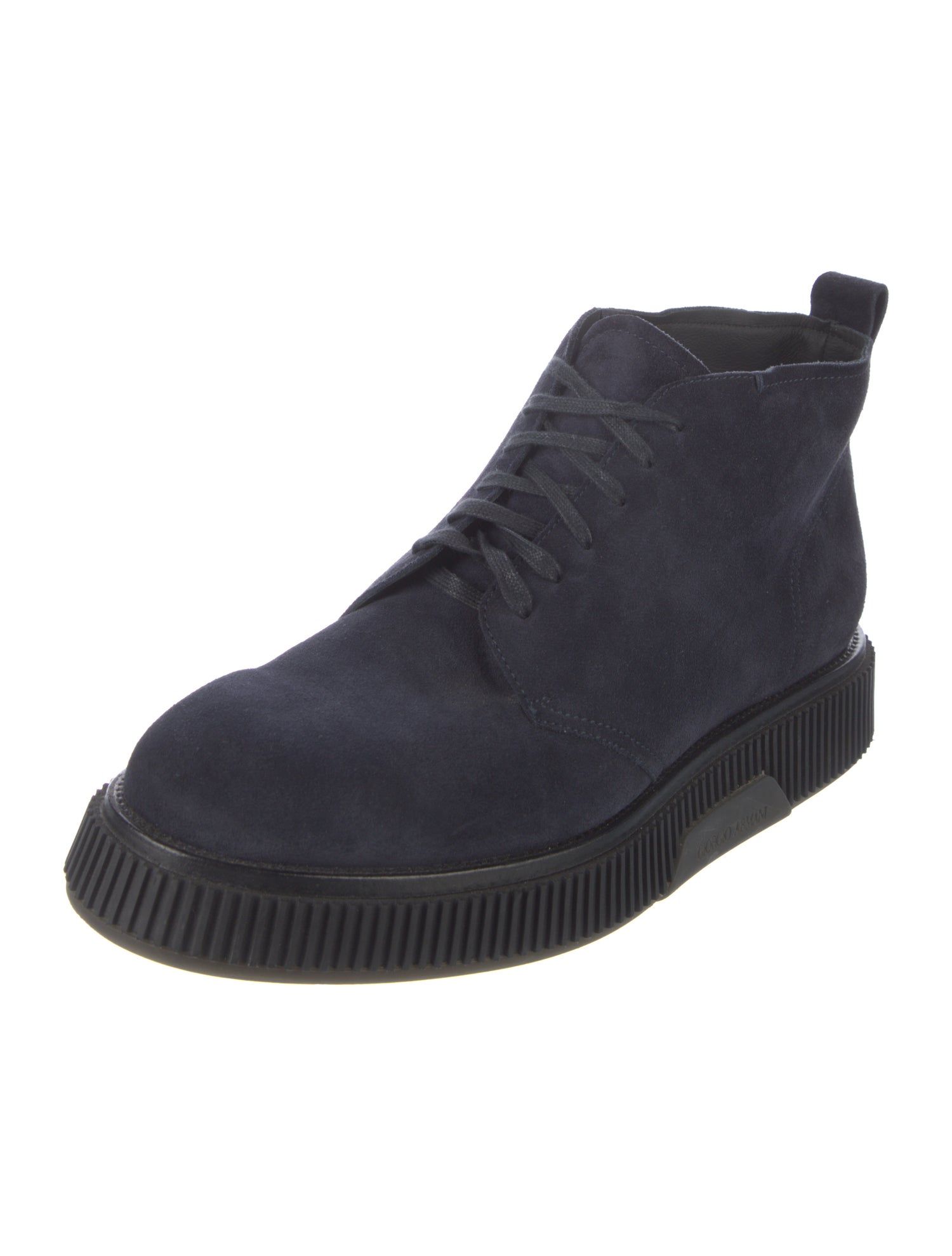 Giorgio Armani Suede Lace-Up Boots