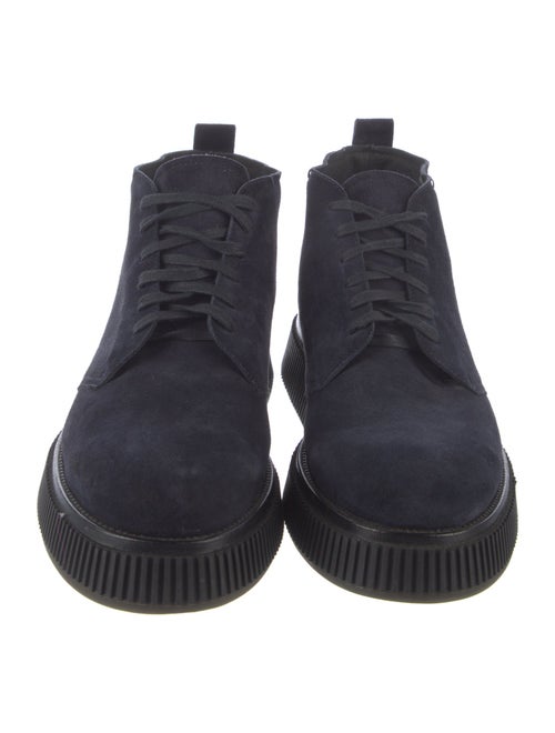 Giorgio Armani Suede Lace-Up Boots