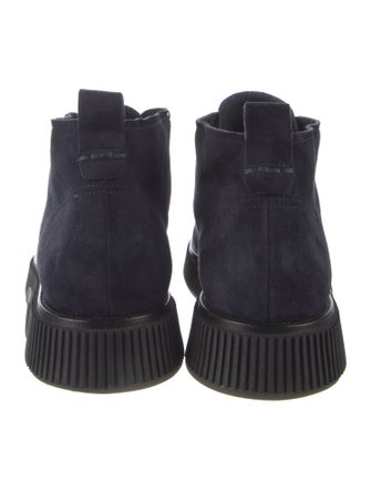 Giorgio Armani Suede Lace-Up Boots