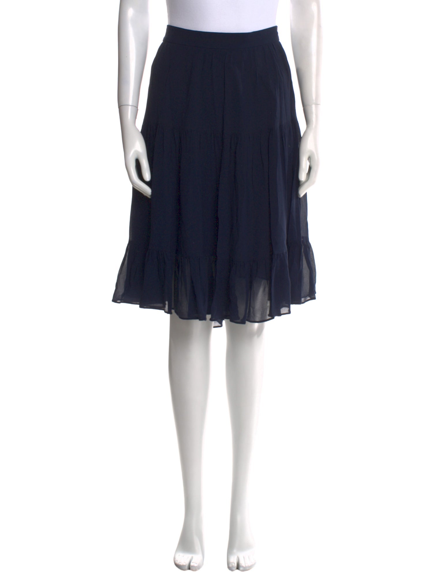 Giorgio Armani Silk Knee-Length Skirt