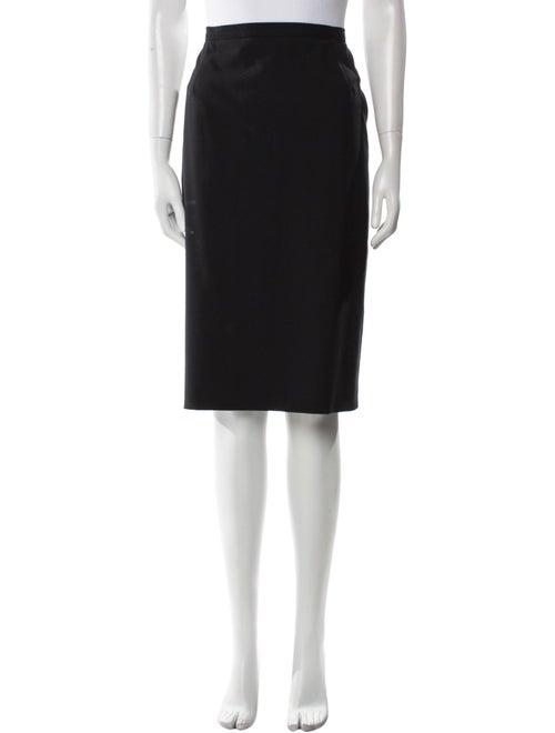 Giorgio Armani Virgin Wool Knee-Length Skirt