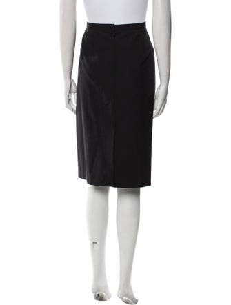 Giorgio Armani Virgin Wool Knee-Length Skirt
