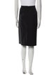 Giorgio Armani Virgin Wool Knee-Length Skirt
