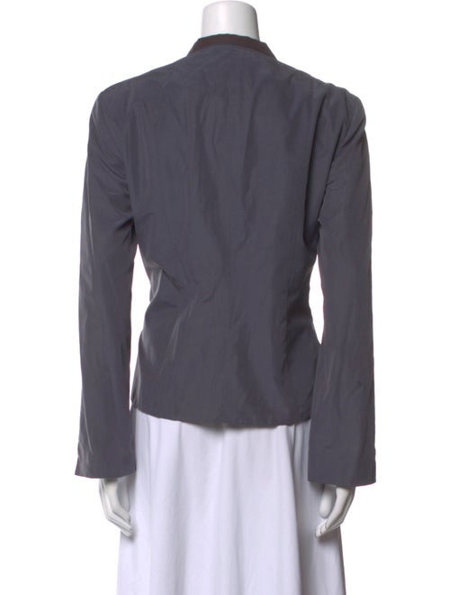 Giorgio Armani Silk V-Neck Button-Up Top