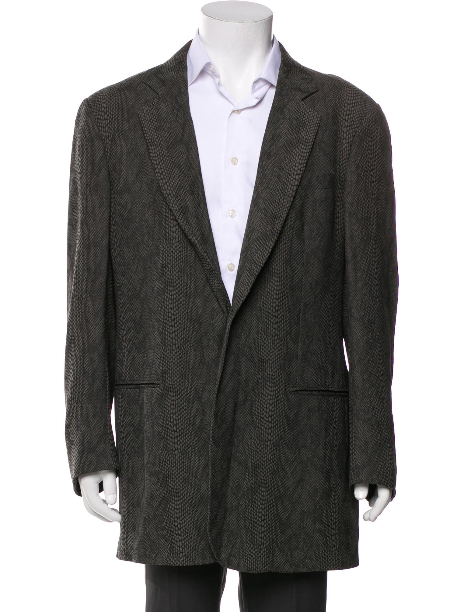 Giorgio Armani Animal Print Overcoat