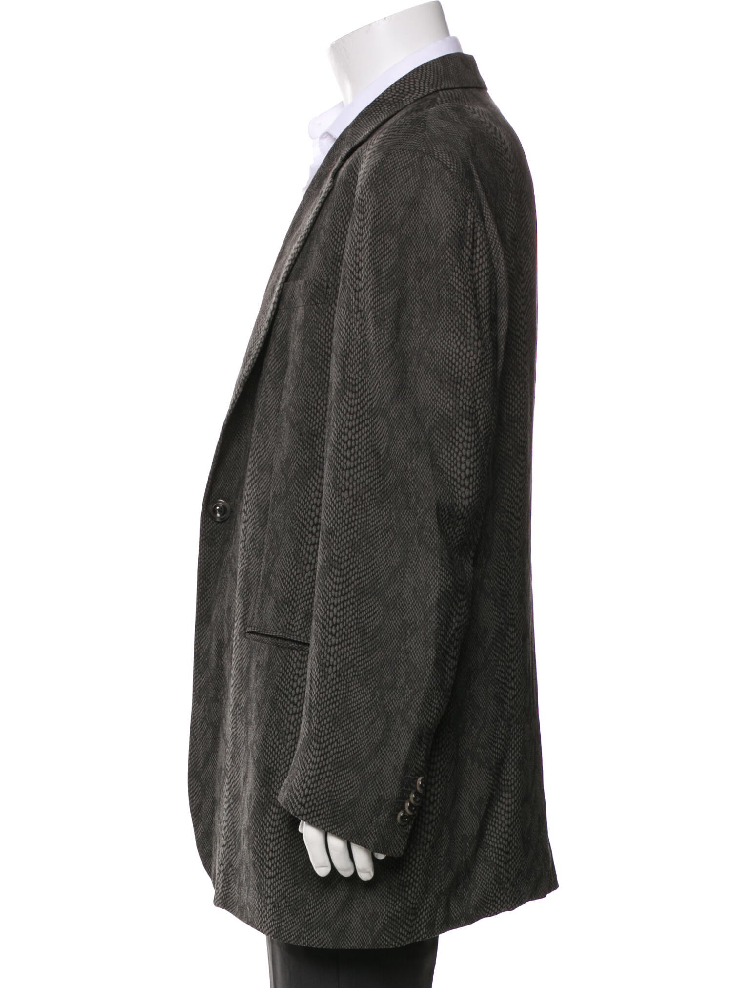 Giorgio Armani Animal Print Overcoat