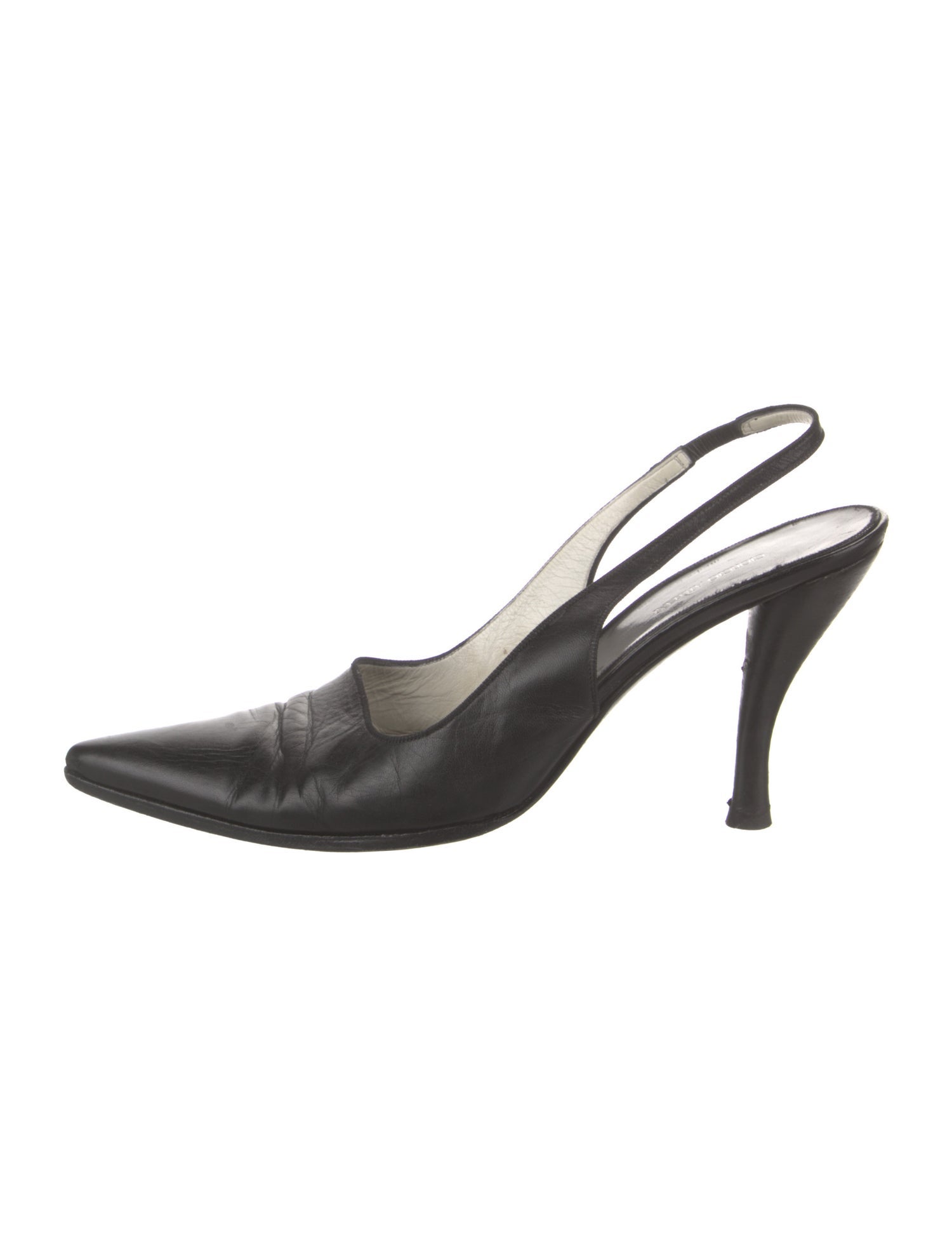 Giorgio Armani Leather Slingback Pumps