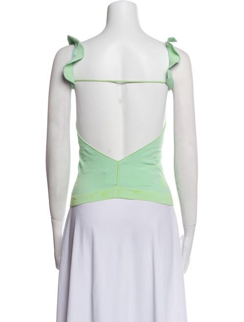 Giorgio Armani Floral Print Scoop Neck Top