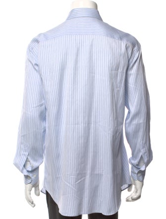 Giorgio Armani Striped Long Sleeve Dress Shirt