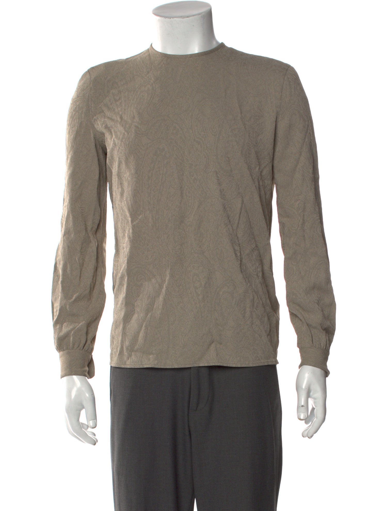 Giorgio Armani Crew Neck Long Sleeve T-Shirt