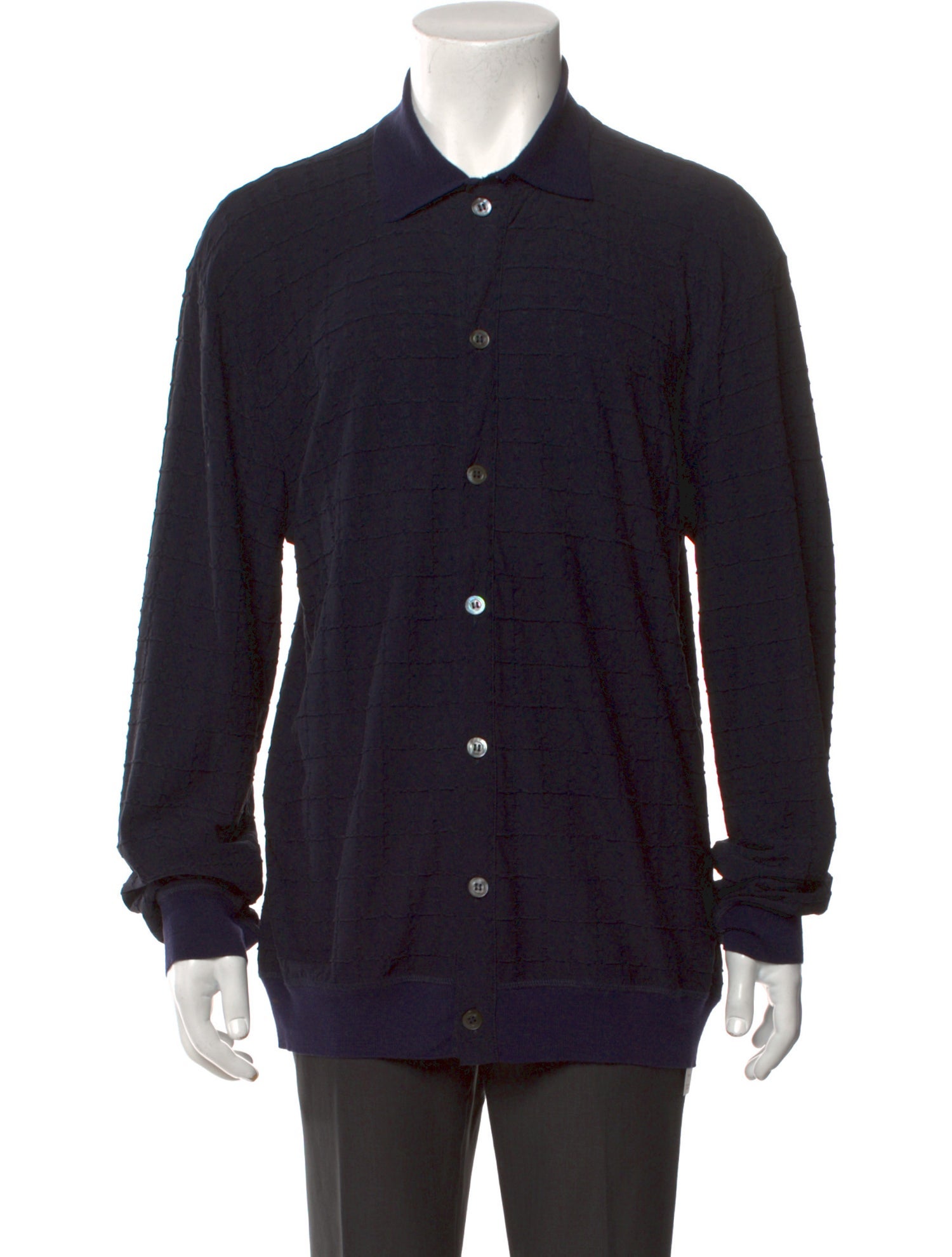 Giorgio Armani Wool Long Sleeve Shirt
