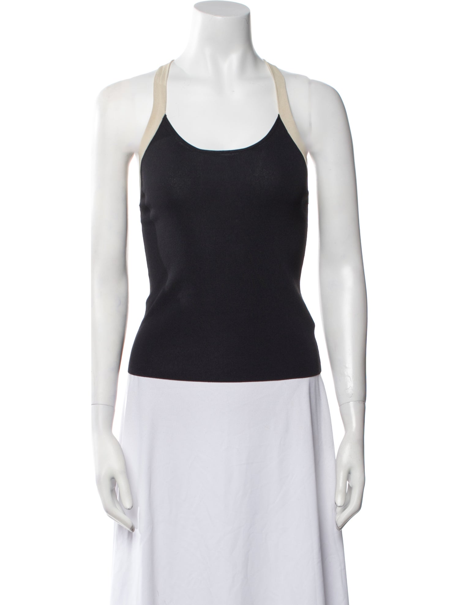 Giorgio Armani Scoop Neck Sleeveless Top