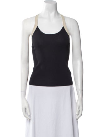Giorgio Armani Scoop Neck Sleeveless Top