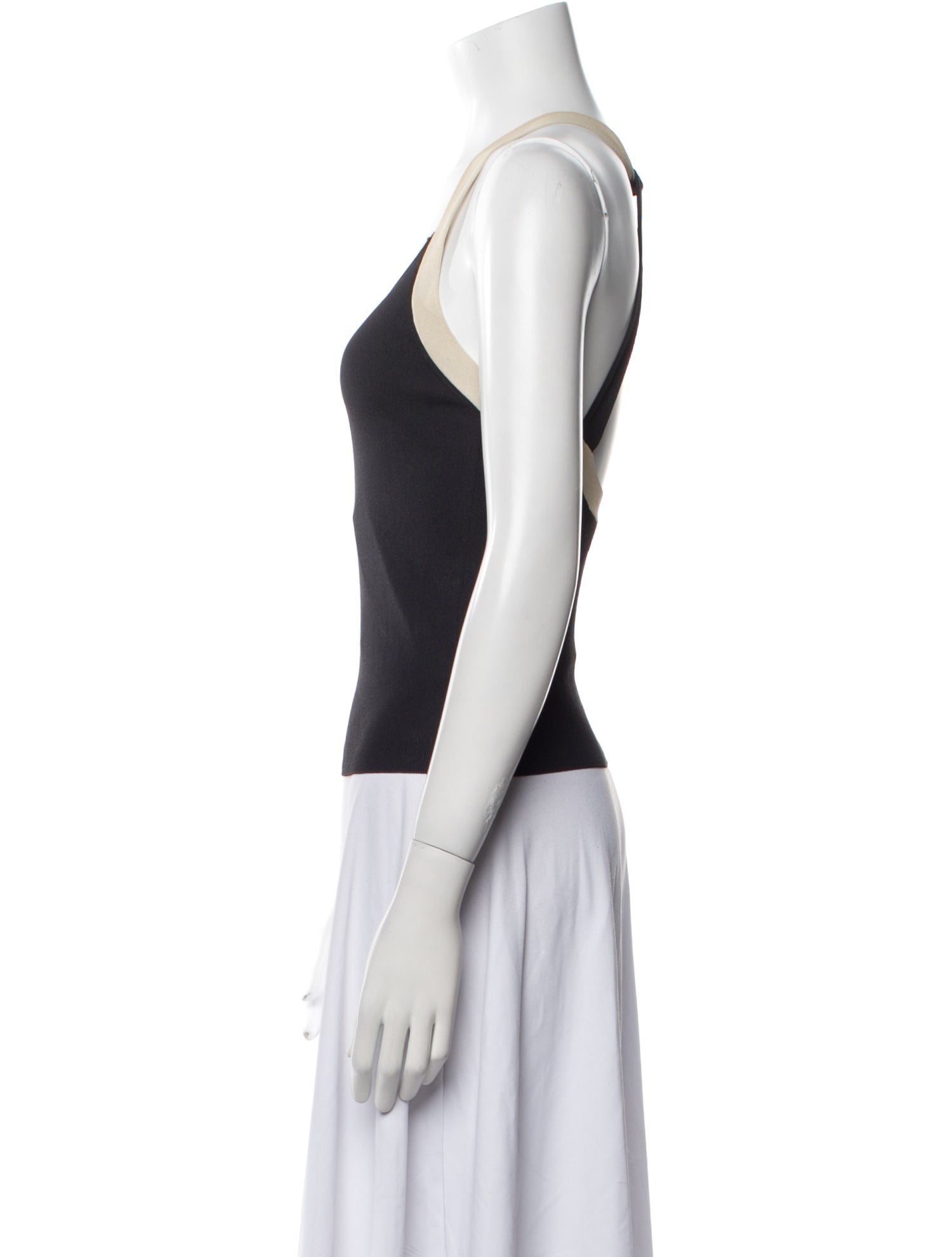 Giorgio Armani Scoop Neck Sleeveless Top