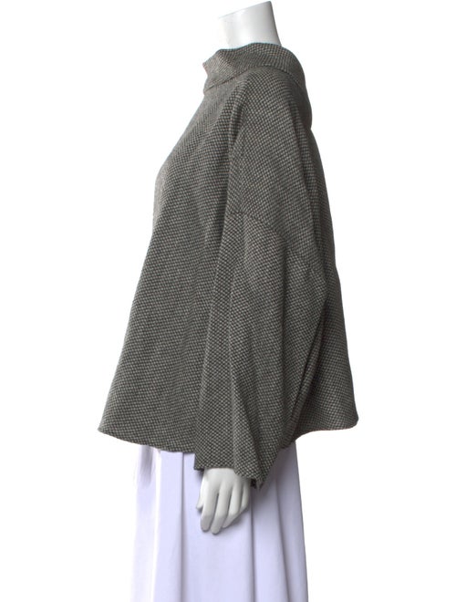 Giorgio Armani Wool Mock Neck Sweatshirt