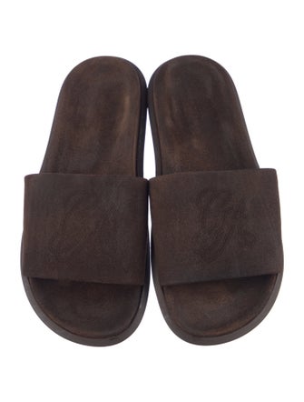 Giorgio Armani Suede Slides