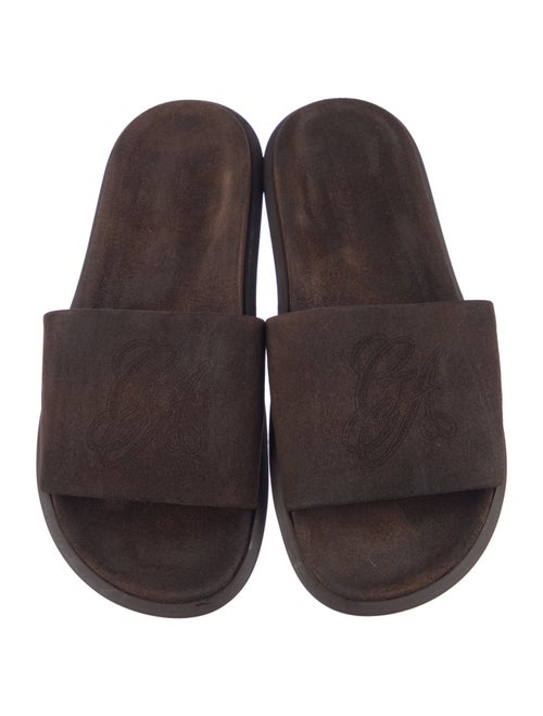Giorgio Armani Suede Slides