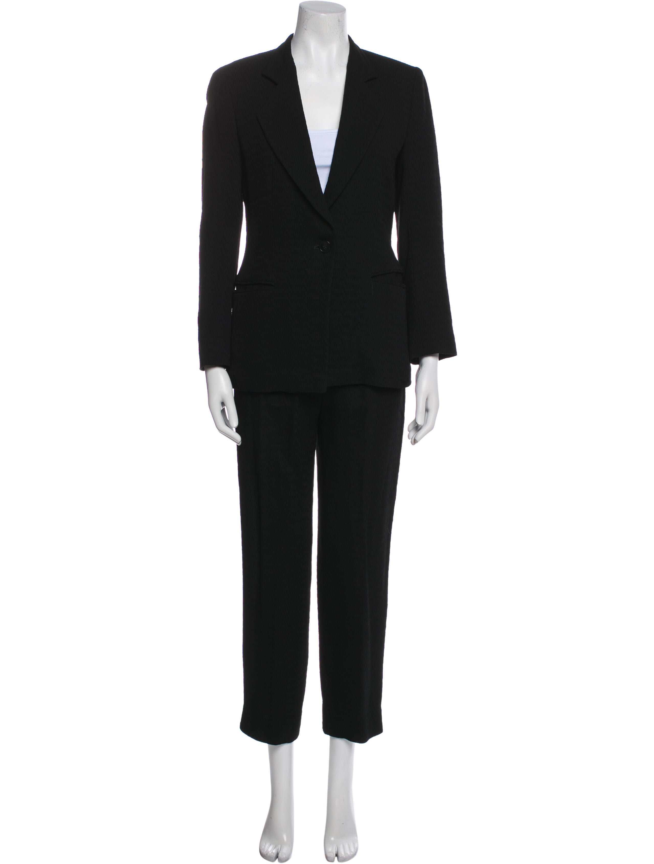 Giorgio Armani Ruffle Embellishment Pantsuit