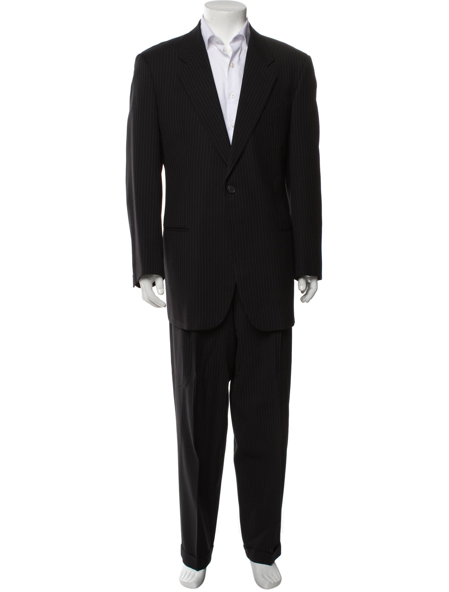 Giorgio Armani Virgin Wool Striped Two-Piece Suit