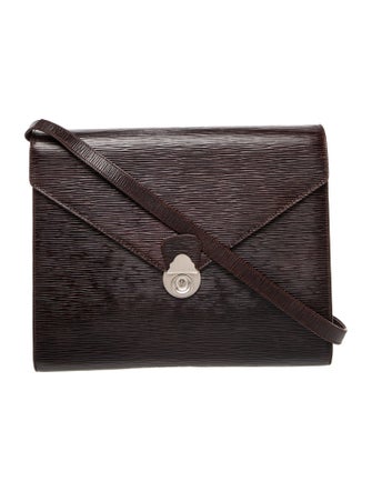 Giorgio Armani Leather Messenger Bag
