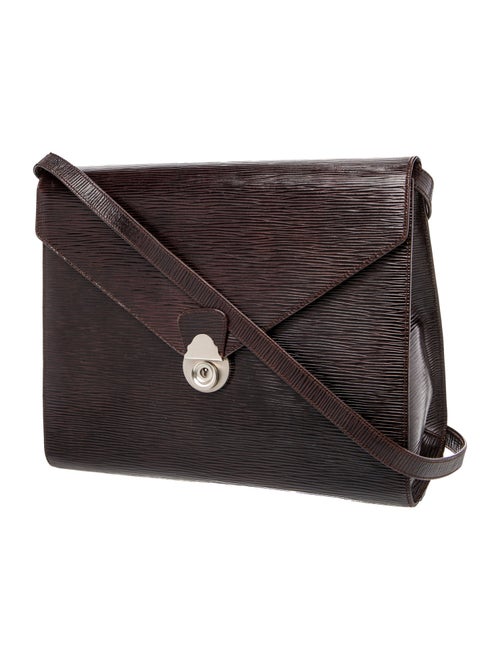 Giorgio Armani Leather Messenger Bag