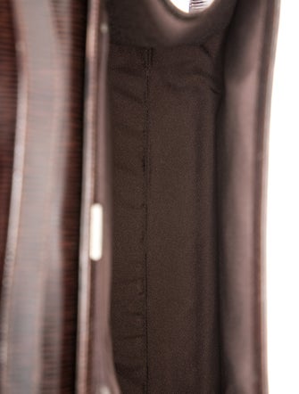 Giorgio Armani Leather Messenger Bag