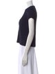 Giorgio Armani Crew Neck Short Sleeve Crop Top