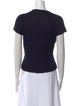 Giorgio Armani Crew Neck Short Sleeve Crop Top