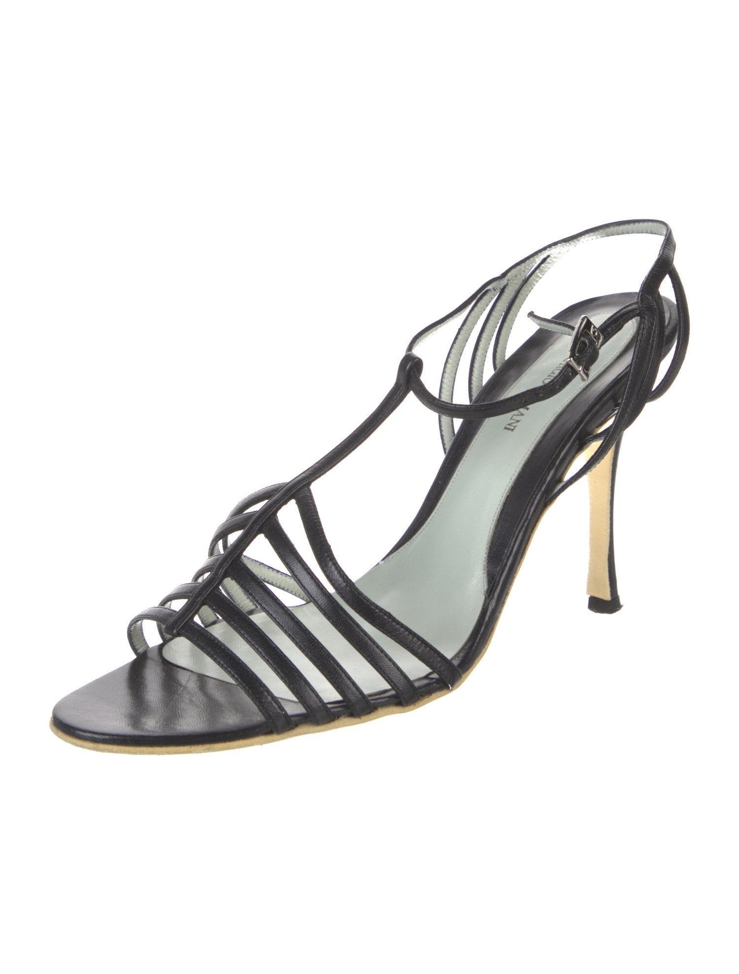 Giorgio Armani Leather Slingback Sandals