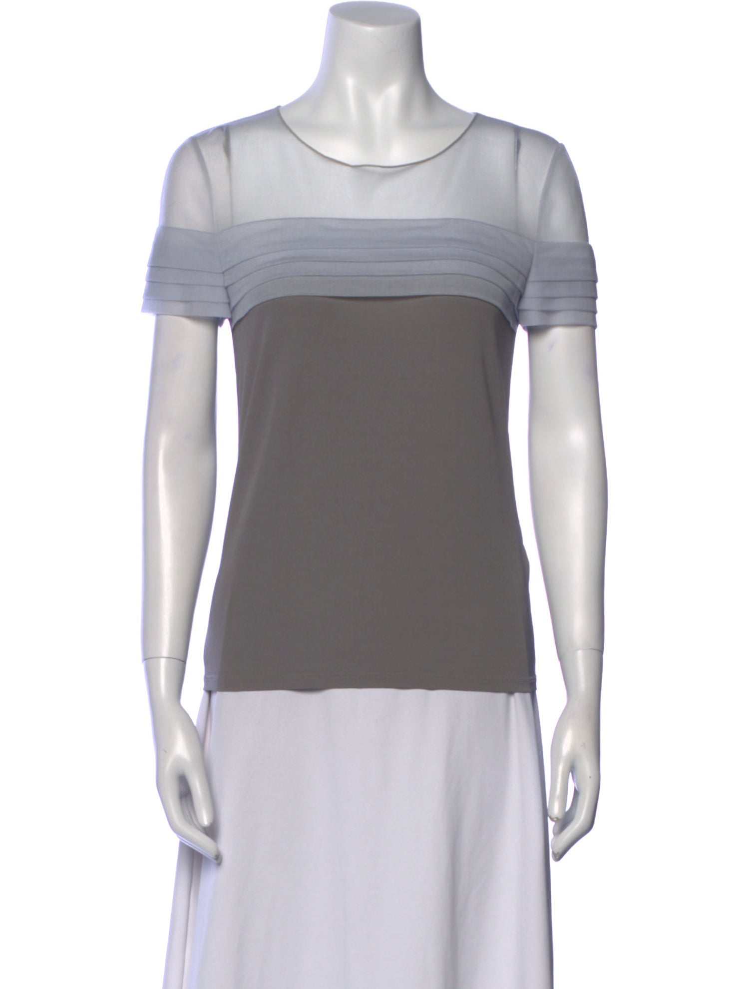 Giorgio Armani Scoop Neck Short Sleeve Top