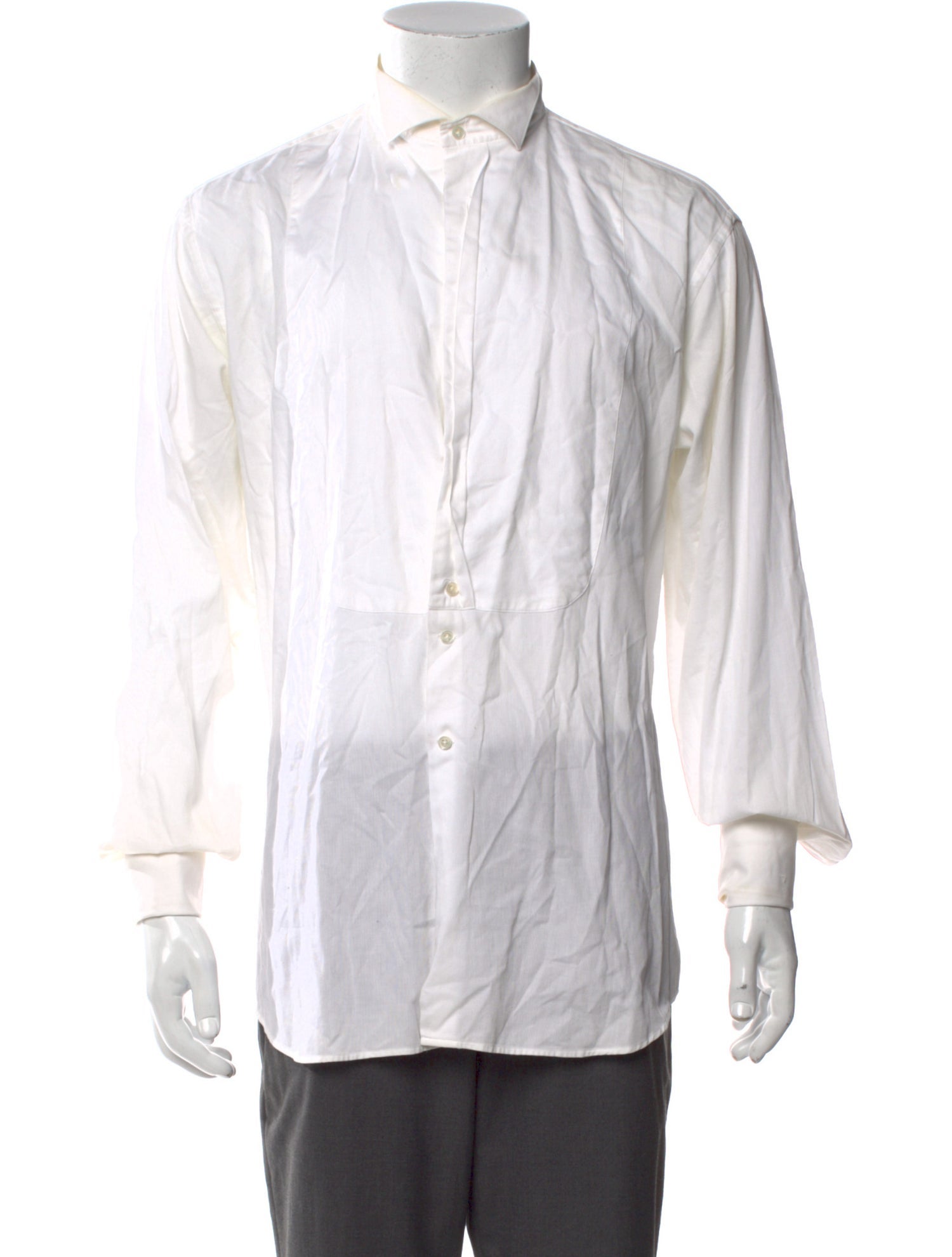 Giorgio Armani Striped Long Sleeve Dress Shirt