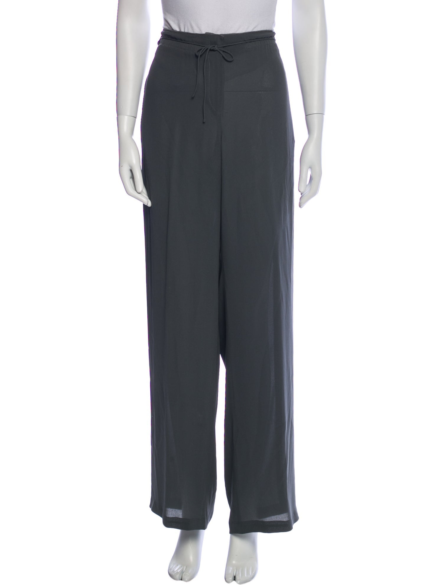 Giorgio Armani Silk Wide Leg Pants
